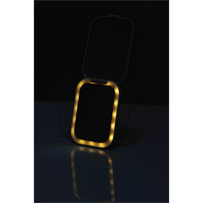 Beauty Pro Dokunmatik LED Işıklı Katlanabilen Makyaj Aynası-Şarj Edilebilir Uzun Kullanım Ömrü