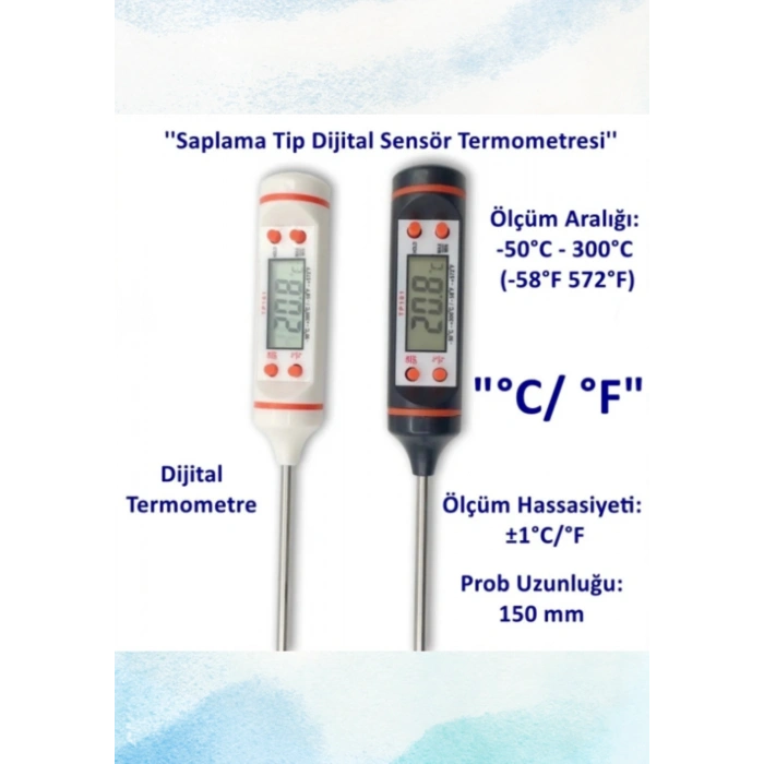 Yoğurt Mayalamak Için Termometre (süt,yoğurt,gıda,yemek Sıcaklık Ölçer )