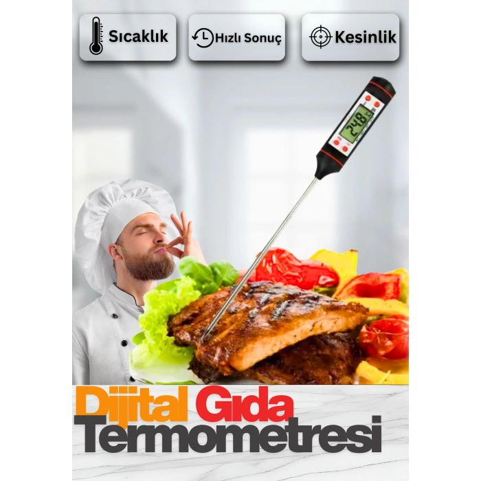 Yoğurt Mayalamak Için Termometre (süt,yoğurt,gıda,yemek Sıcaklık Ölçer )