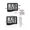 3 Adet Dijital Termometre Sıcaklık Ve Nem Ölçer Masa Saati Alarm