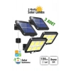 2 Adet 120 Cob Led Solar Panel Güneş Enerjili 3 Mod Duvar Lambası Bahçe