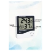 Dijital Oda Termometre Sıcaklık Ve Nem Ölçer Masa Saati Alarm Pil DAHİL