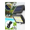 120 LED Ayrı Solar Panel Güneş Enerjili 3 Mod Duvar Lambası 5 METRE Kablolu Bahçe Aydınlatma