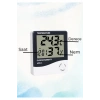 Dijital Oda Termometre Sıcaklık Ve Nem Ölçer Masa Saati Alarm Pil DAHİL
