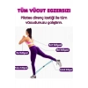 Fitness Pilates Direnç Lastiği Kalça Vücut Şekillendirici Yoga Squat Direnç Bandı Evde Spor