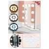 10 lu Makyaj Masası Banyo Aynası Giyim Odası Aydınlatma Hollywood Tarzı Nostaljik Led Lamba 3 MOD