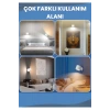 Mıknatıslı Uzaktan Kumandalı Çift Taraflı Duvar Aplik LED Aydınlatma 3 Renk USB Şarjlı