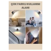 Mıknatıslı Uzaktan Kumandalı Çift Taraflı Duvar Aplik LED Aydınlatma 3 Renk USB Şarjlı