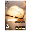 Kitap Şeklinde Masa Lambası 3 Renk Usb Şarj Edilebilir