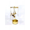 Dekoratif Isı ile Dönen Mumluk Gold Metal Ev Dekoru Geyik Hediyelik Şık Tasarım