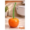 Dekoratif Portakal Şeklinde Tuvalet Fırçası Plastik WC Klozet Fırçası