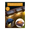 2 Adet L Solar Led Güneş Enerjili Su Geçirmez Köşebent Led Işık Merdiven Veranda Bahçe Aydınlatma