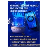 Döner Projeksiyon Gece Lambası Bluetooth Hoparlörlü Çocuk Gece Işığı Projektör 5 Farklı Yansıtma