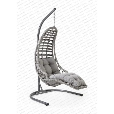 Capri Swing Bodrum Tekli Rattan Bahçe Ve Balkon Salıncağı