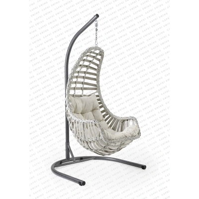 Capri Swing Datça Tekli Rattan Bahçe Ve Balkon Salıncağı