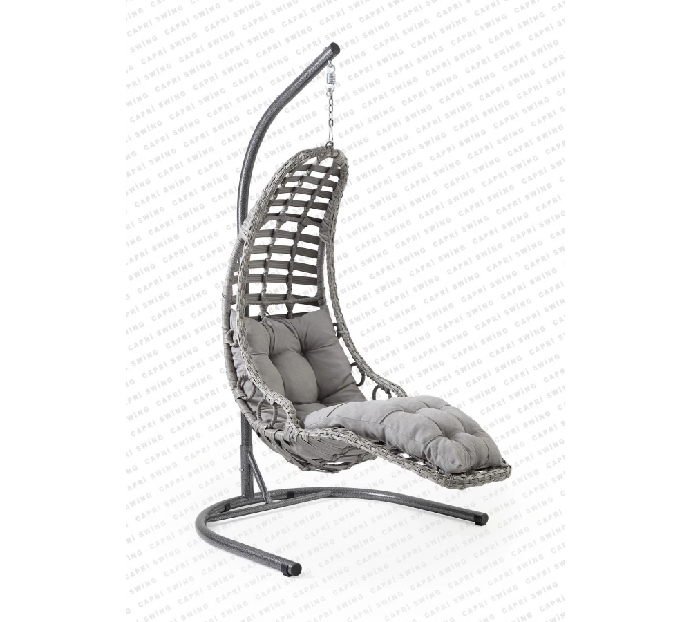 Capri Swing Bodrum Tekli Rattan Bahçe Ve Balkon Salıncağı