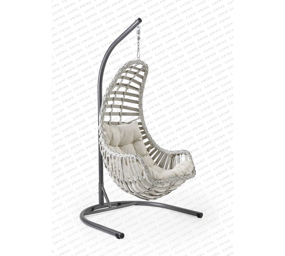 Capri Swing Datça Tekli Rattan Bahçe Ve Balkon Salıncağı