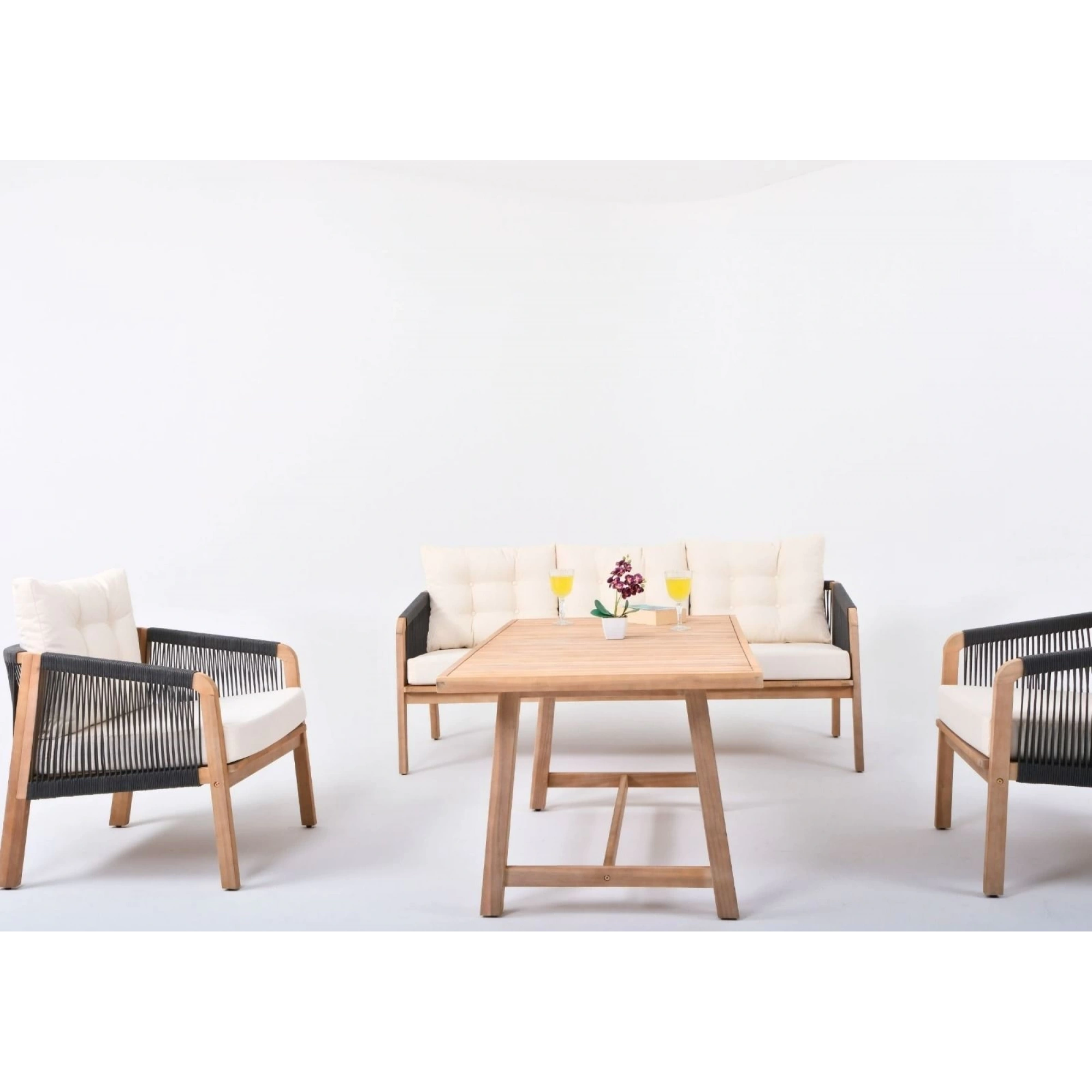 Adora Üçlü Takım Koyu Gri