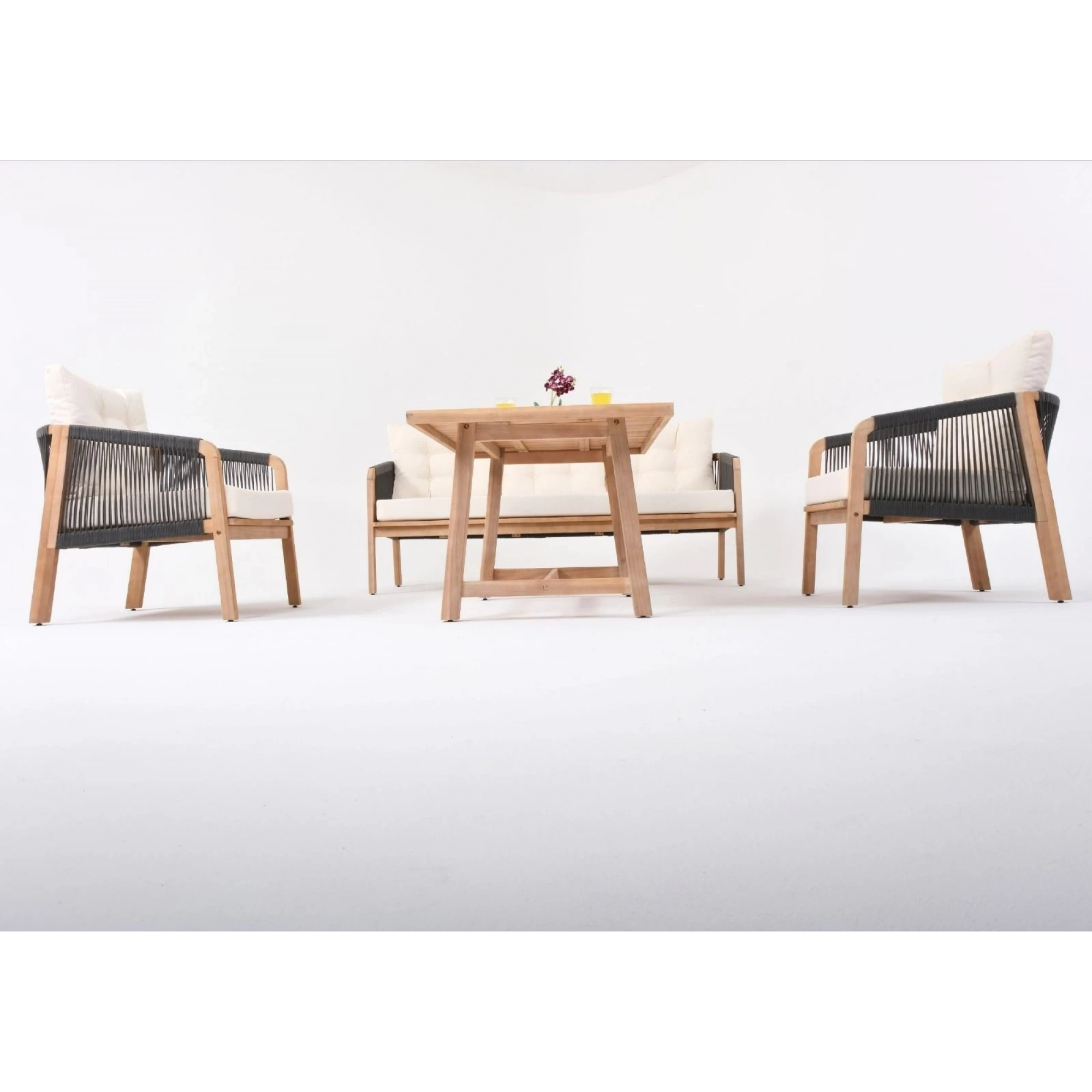 Adora Üçlü Takım Koyu Gri