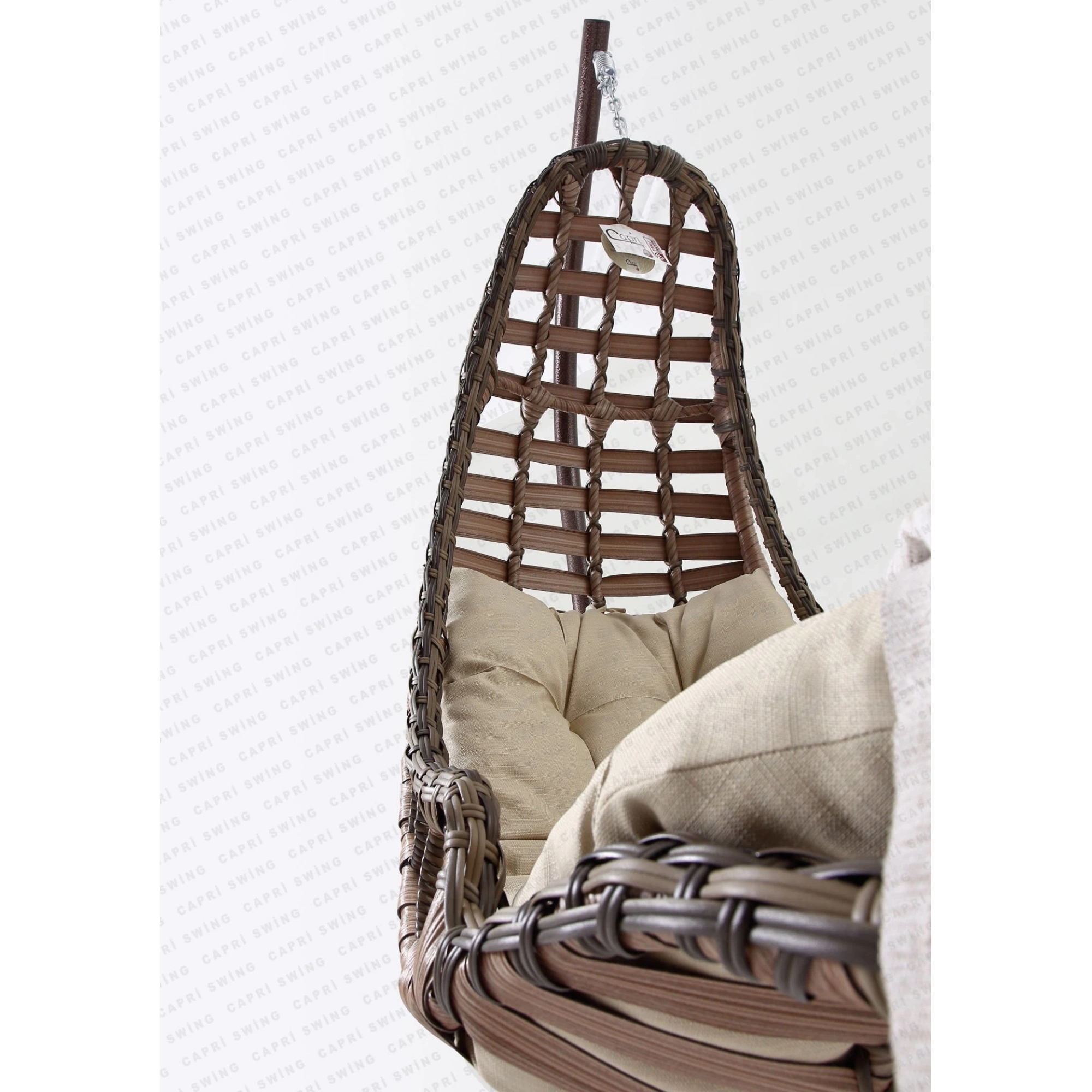 Capri Swing Bodrum Tekli Rattan Bahçe Ve Balkon Salıncağı