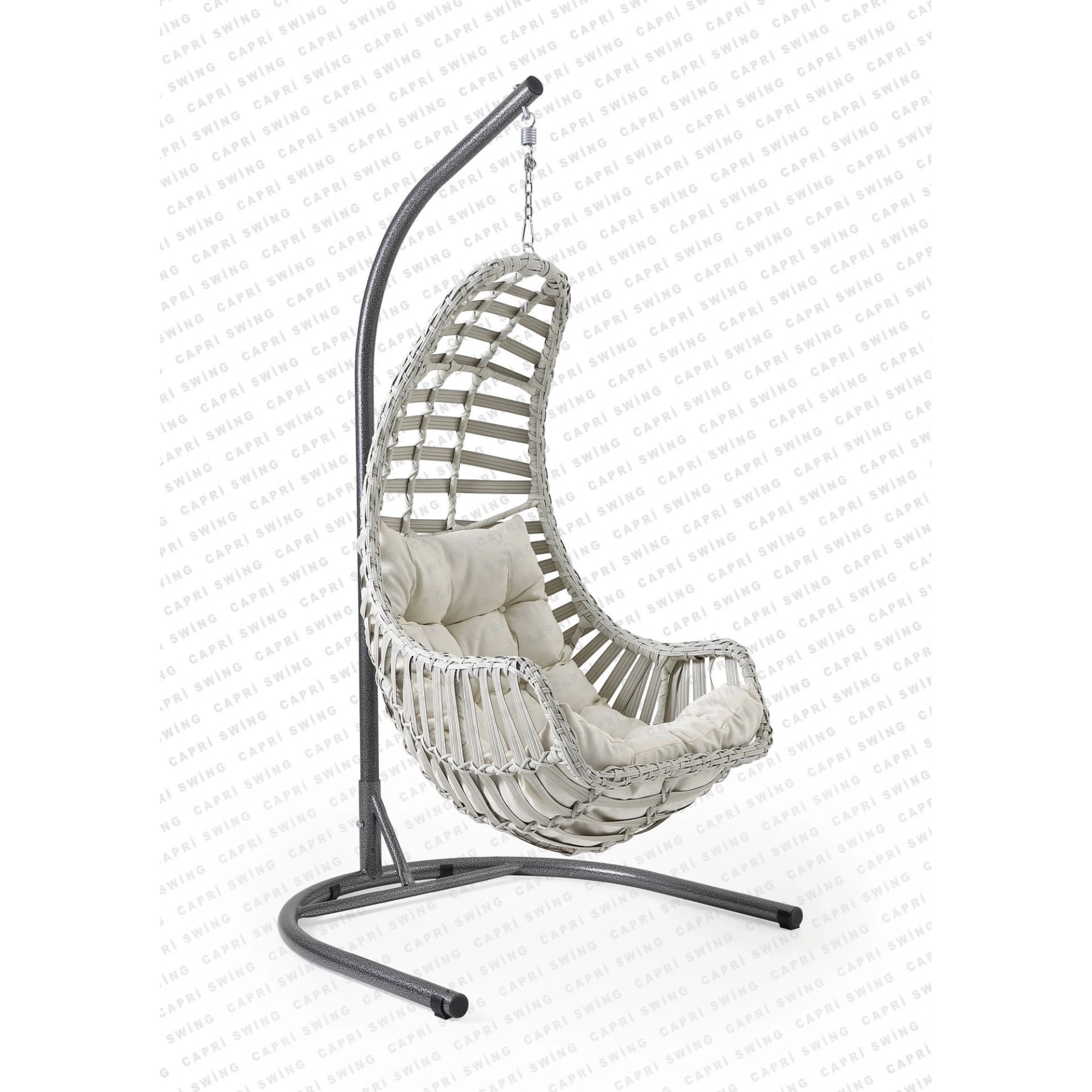 Capri Swing Datça Tekli Rattan Bahçe Ve Balkon Salıncağı