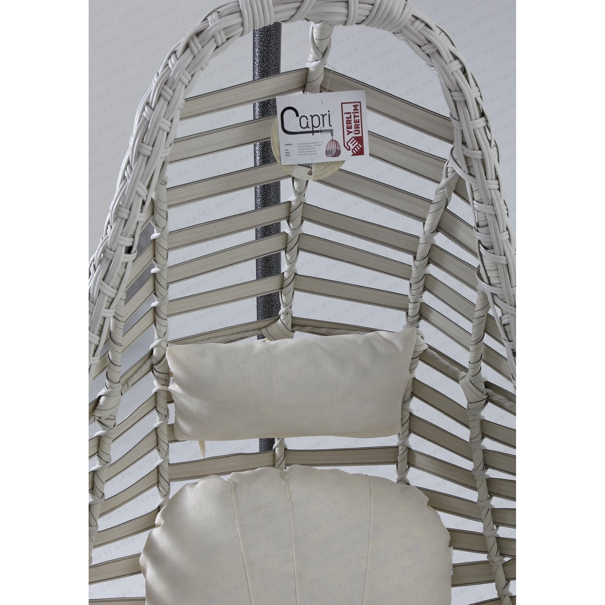 Capri Swing Datça Tekli Rattan Bahçe Ve Balkon Salıncağı