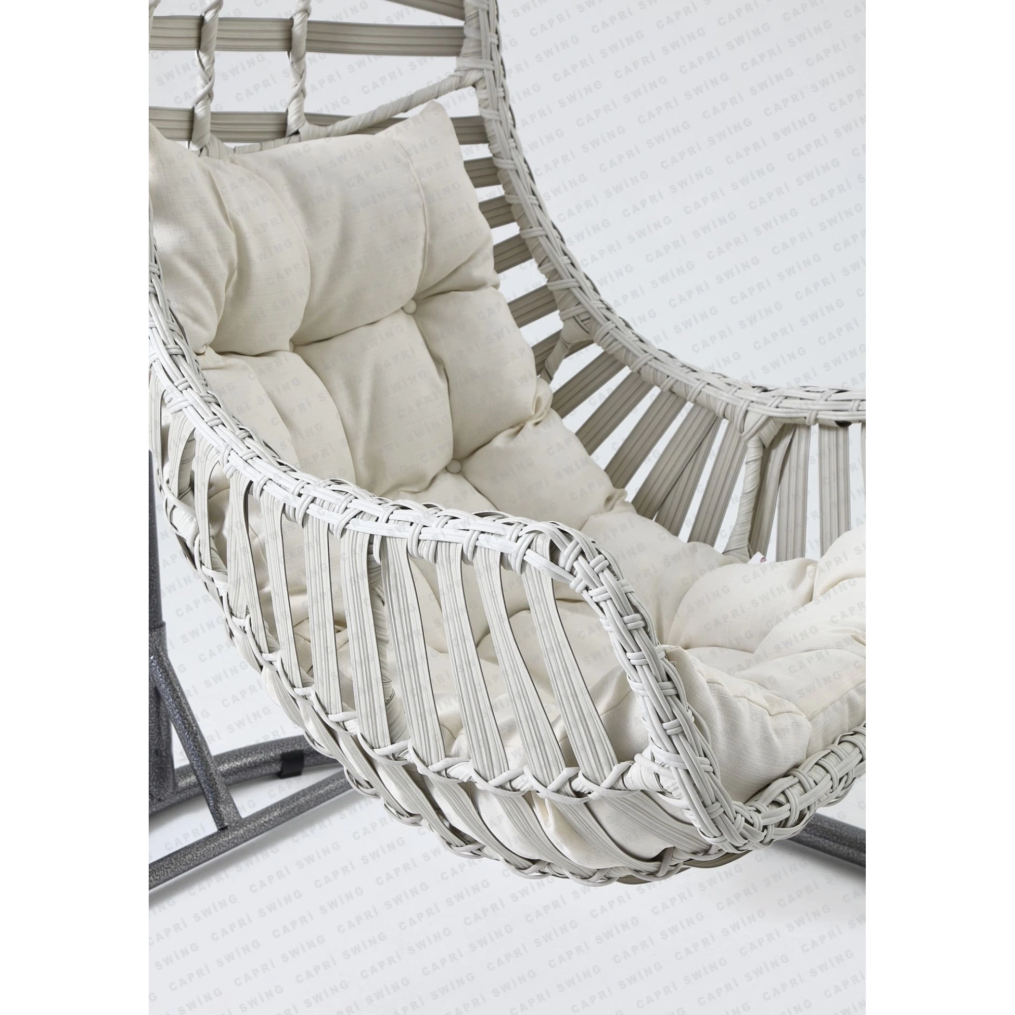 Capri Swing Datça Tekli Rattan Bahçe Ve Balkon Salıncağı