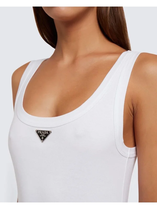 Kadın Marka Muadil  Amblemli Pratik Kesim Ribana Bluz Şık Tasarım, Modern Fit Body