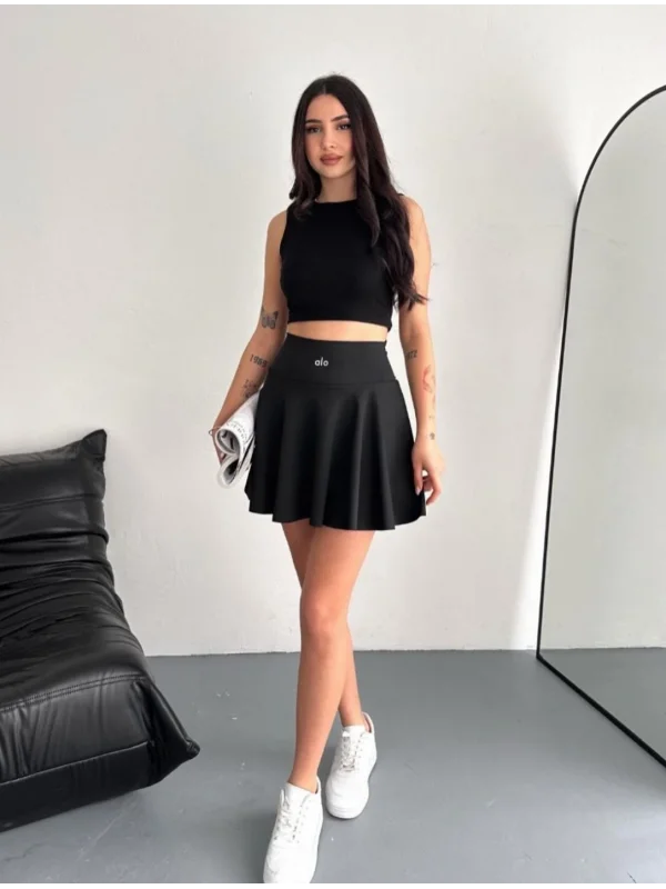 AO Marka Muadil Flared Yüksek Bel Şort Etek