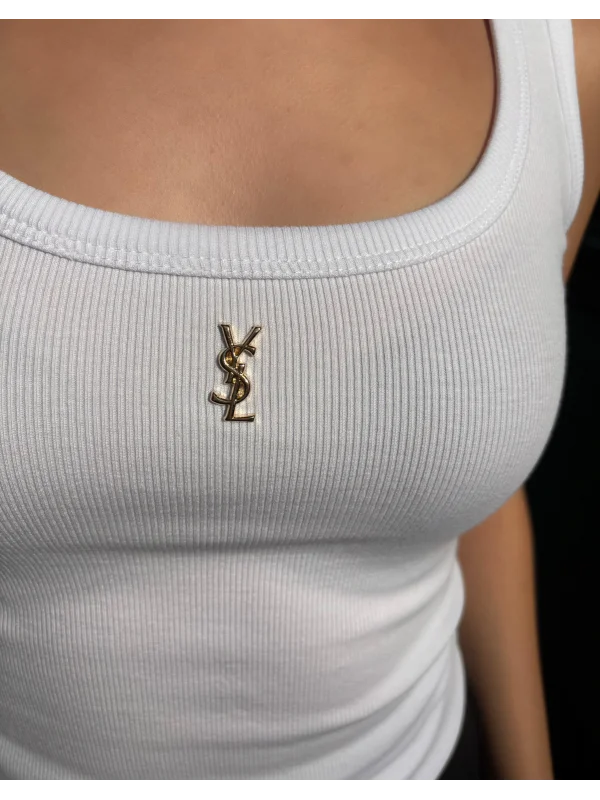 Marka Muadili Kadın Ribana Detaylı Fit Kesim Basic Atlet