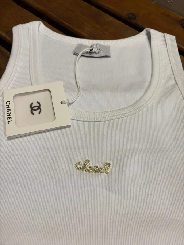 Marka Muadili Kadın Amblemli Ribana Atlet Kare Yaka Kadın Atlet