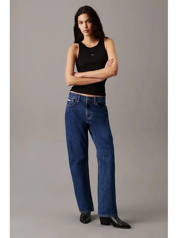 CKL Marka Muadili Streç Slim Fit Bisiklet Yaka Body Beyaz Ribanalı Halter Yaka Crop Top