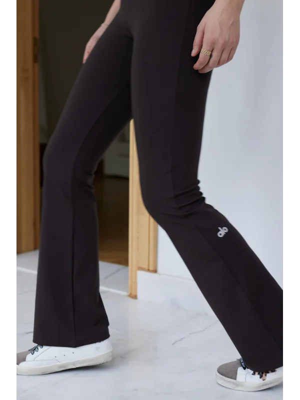 İspanyol Paça Tayt Pantolon Likralı Esnek Koşu Pantolonu