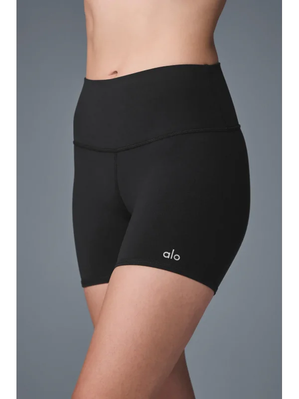 Kadın Yüksek Bel Toparlayıcı Spor Biker Şort 5 Diz Üstü Kesim