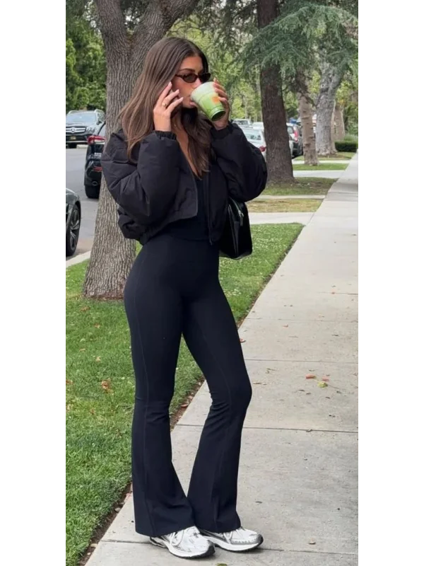 İspanyol Paça Tayt Pantolon Likralı Esnek Koşu Pantolonu