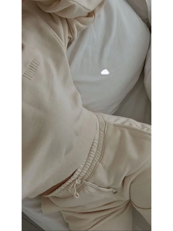 Ao Baskılı Modal Lastikli Yazı Baskılı Bol Paça Eşofman Altı Pantolon