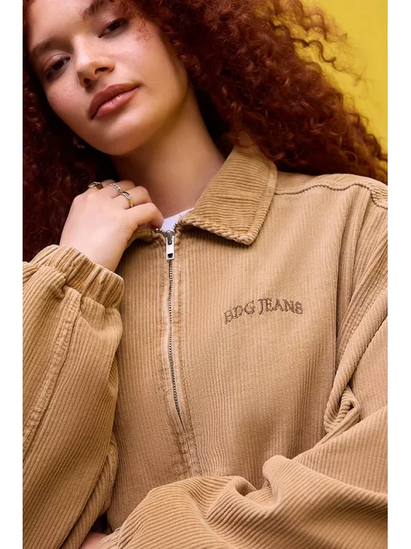 Unisex Kadife BDG Bomber Ceket