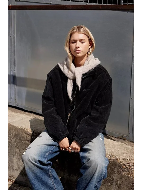 Unisex Kadife BDG Bomber Ceket