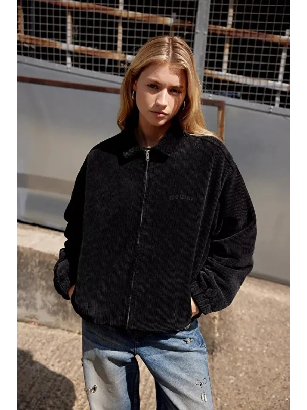 Unisex Kadife BDG Bomber Ceket
