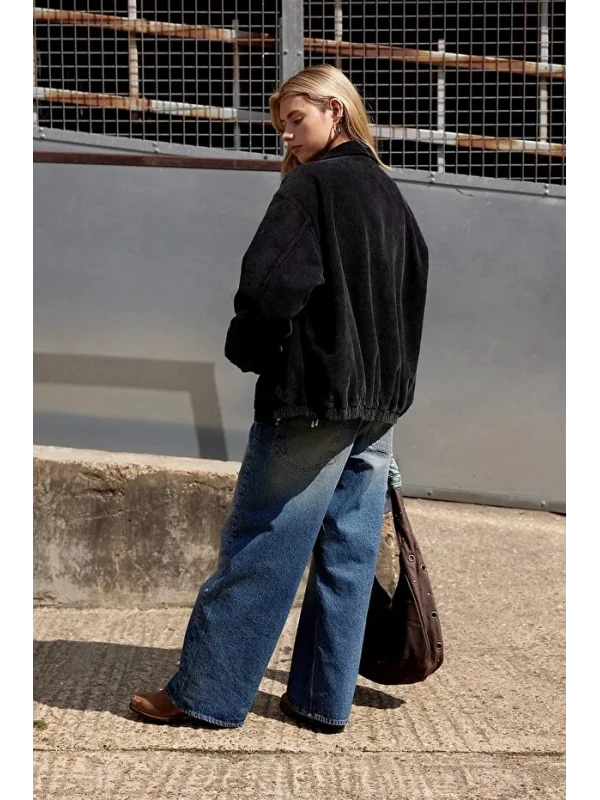 Unisex Kadife BDG Bomber Ceket