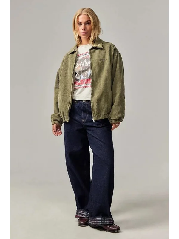 Unisex Kadife BDG Bomber Ceket