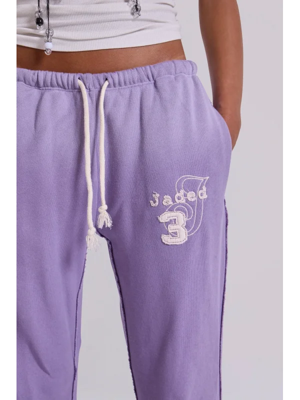 JL Esintili Pembe Düşük Bel Bol Paça Jogger Eşofman Altı Kadın