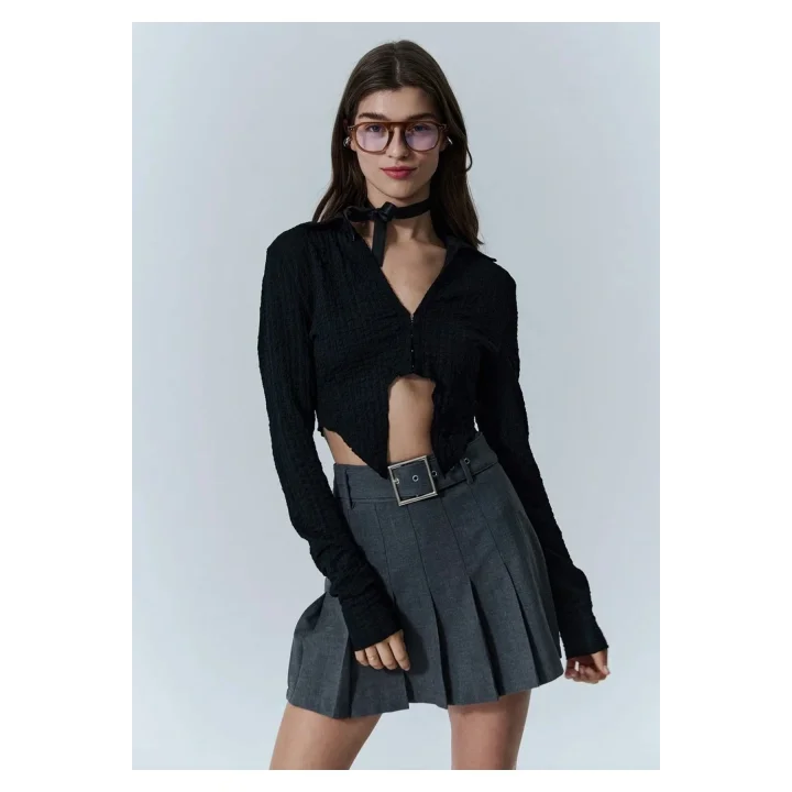 VibeGaia Uzun Kol Korse Crop