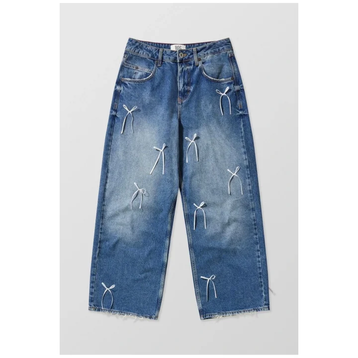 Kurdele Detay Baggy Jean
