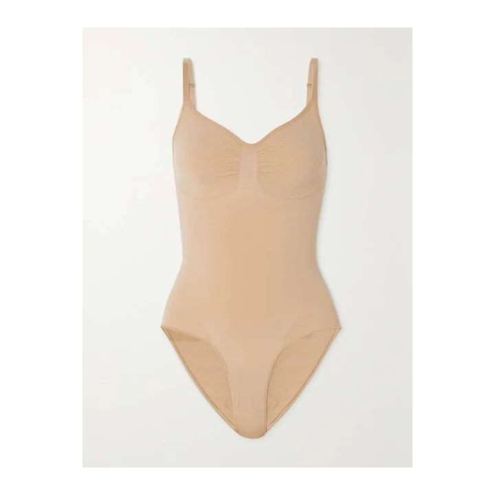 Bej SKMS Toparlayıcı Bodysuit Korse