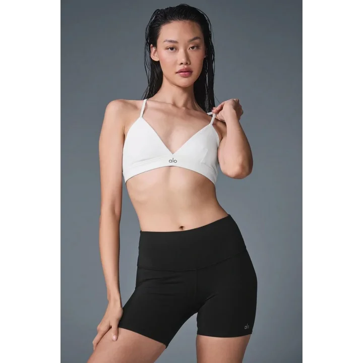 Dikişsiz Fit Sporcu Sütyeni Destekli Crop Spor Üst