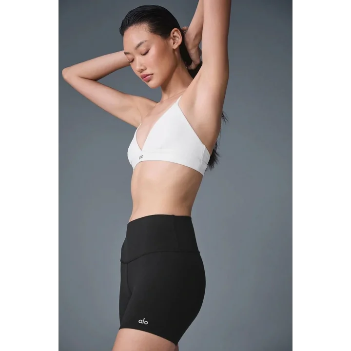 Dikişsiz Fit Sporcu Sütyeni Destekli Crop Spor Üst