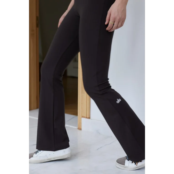 İspanyol Paça Tayt Pantolon Likralı Esnek Koşu Pantolonu