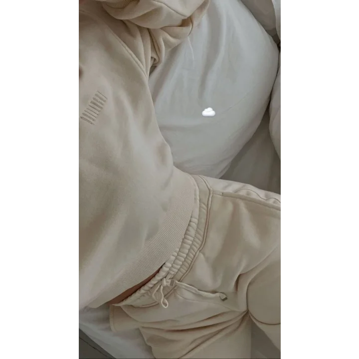 Ao Baskılı Modal Lastikli Yazı Baskılı Bol Paça Eşofman Altı Pantolon