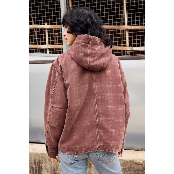 Bordo Bomber Unisex Ceket Oversize Mevsimlik Kaban